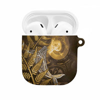 New Zealand Matariki AirPods Case Maori Koru With Humpback Whale Gold