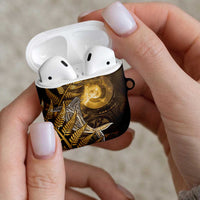 New Zealand Matariki AirPods Case Maori Koru With Humpback Whale Gold