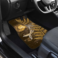 New Zealand Matariki Car Mats Maori Koru With Humpback Whale Gold