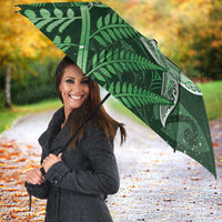 New Zealand Matariki Umbrella Maori Koru With Humpback Whale Green