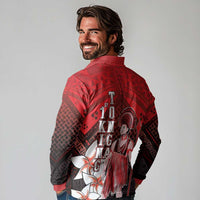 The First King Of Tonga Long Sleeve Polo Shirt Tongan Pride
