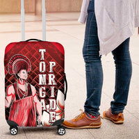 The First King Of Tonga Luggage Cover Tongan Pride LT05 Red - Polynesian Pride
