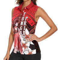 The First King Of Tonga Women Sleeveless Polo Shirt Tongan Pride