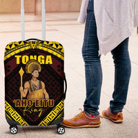 Tonga First King Luggage Cover Ahoeitu Know Your Roots LT05 Maroon - Polynesian Pride