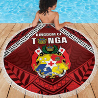 Tonga Emancipation Day Beach Blanket Tongan Kupesi Pattern