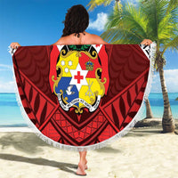 Tonga Emancipation Day Beach Blanket Tongan Kupesi Pattern