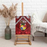 Tonga Emancipation Day Canvas Wall Art Tongan Kupesi Pattern