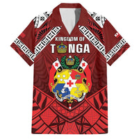 Tonga Emancipation Day Family Matching Tank Maxi Dress and Hawaiian Shirt Tongan Kupesi Pattern