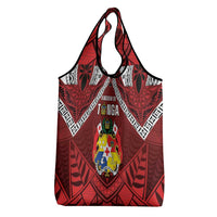 Tonga Emancipation Day Grocery Bag Tongan Kupesi Pattern
