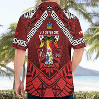 Tonga Emancipation Day Hawaiian Shirt Tongan Kupesi Pattern