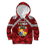 Tonga Emancipation Day Kid Hoodie Tongan Kupesi Pattern
