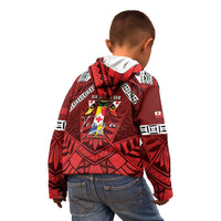 Tonga Emancipation Day Kid Hoodie Tongan Kupesi Pattern