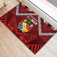 Tonga Emancipation Day Rubber Doormat Tongan Kupesi Pattern