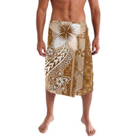 Tonga Kupesi Ngatu Lavalava Vintage Brown Plumeria
