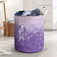 Lupus Awareness Month Laundry Basket Polynesian Style LT05 Lilac - Polynesian Pride