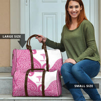 Personalised New Zealand Nurse Travel Bag Maori Koru Pink Version