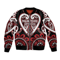 Custom Aotearoa Ngapuhi Bomber Jacket Maori Tribal Pattern