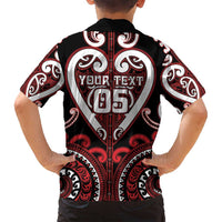 Custom Aotearoa Ngapuhi Family Matching Long Sleeve Bodycon Dress and Hawaiian Shirt Maori Tribal Pattern