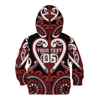 Custom Aotearoa Ngapuhi Kid Hoodie Maori Tribal Pattern