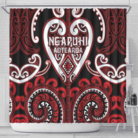 Aotearoa Ngapuhi Shower Curtain Maori Tribal Pattern
