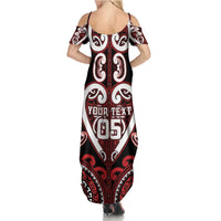 Custom Aotearoa Ngapuhi Summer Maxi Dress Maori Tribal Pattern LT05 - Polynesian Pride