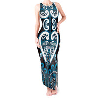 Custom Aotearoa Ngati Porou Tank Maxi Dress Maori Tribal Pattern