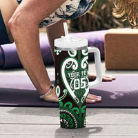 Custom Aotearoa Ngai Tahu Tumbler With Handle Maori Tribal Pattern LT05 - Polynesian Pride