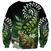 Aotearoa New Zealand Tuatara Sweatshirt Maori Koru Art