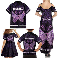 Personalised Alzheimer's Awareness Family Matching Summer Maxi Dress and Hawaiian Shirt You May Not Remember But I Will Never Forget