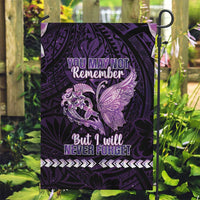 Alzheimer's Awareness Garden Flag You May Not Remember But I Will Never Forget