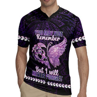 Personalised Alzheimer's Awareness Rugby Jersey You May Not Remember But I Will Never Forget