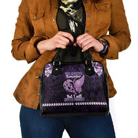 Alzheimer's Awareness Shoulder Handbag You May Not Remember But I Will Never Forget