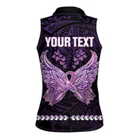 Personalised Alzheimer's Awareness Women Sleeveless Polo Shirt You May Not Remember But I Will Never Forget