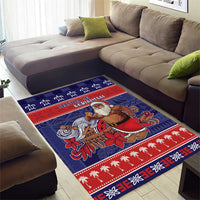 Samoa Christmas Area Rug Samoan Santa Claus Manuia Le Kerisimasi