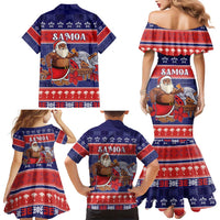 Samoa Christmas Family Matching Mermaid Dress and Hawaiian Shirt Samoan Santa Claus Manuia Le Kerisimasi LT05 - Polynesian Pride
