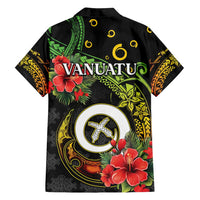 Love Vanuatu Christmas Family Matching Off Shoulder Short Dress and Hawaiian Shirt God Yumi Polynesian Tribal Pattern LT05 - Polynesian Pride