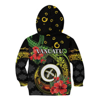 Love Vanuatu Christmas Kid Hoodie God Yumi Polynesian Tribal Pattern