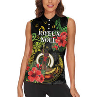 Love Vanuatu Christmas Women Sleeveless Polo Shirt God Yumi Polynesian Tribal Pattern LT05 - Polynesian Pride