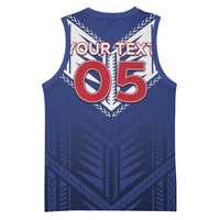 Super Toa Samoa Rugby Custom Basketball Jersey Warrior Spirit LT05 - Polynesian Pride