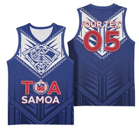 Super Toa Samoa Rugby Custom Basketball Jersey Warrior Spirit LT05 - Polynesian Pride