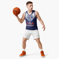 Super Toa Samoa Rugby Custom Basketball Jersey Warrior Spirit LT05 - Polynesian Pride