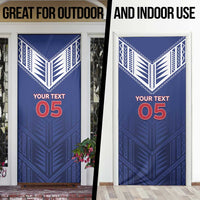 Super Toa Samoa Rugby Custom Door Cover Warrior Spirit LT05 - Polynesian Pride