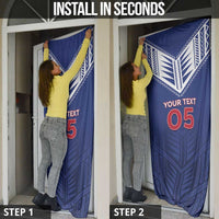 Super Toa Samoa Rugby Custom Door Cover Warrior Spirit LT05 - Polynesian Pride