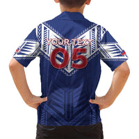 Super Toa Samoa Rugby Custom Family Matching Long Sleeve Bodycon Dress and Hawaiian Shirt Warrior Spirit LT05