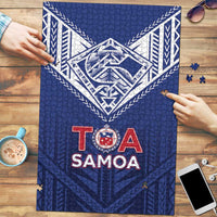 Super Toa Samoa Rugby Puzzle Warrior Spirit LT05 Blue - Polynesian Pride