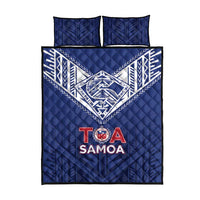 Super Toa Samoa Rugby Quilt Bed Set Warrior Spirit LT05 - Polynesian Pride