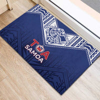 Super Toa Samoa Rugby Rubber Doormat Warrior Spirit LT05 - Polynesian Pride