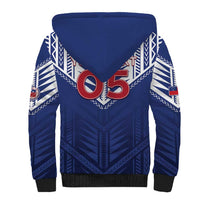 Super Toa Samoa Rugby Custom Sherpa Hoodie Warrior Spirit LT05 - Polynesian Pride
