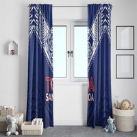 Super Toa Samoa Rugby Window Curtain Warrior Spirit LT05 - Polynesian Pride