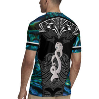 New Zealand Aotearoa Rugby Jersey Maori Taniwha Paua Shell